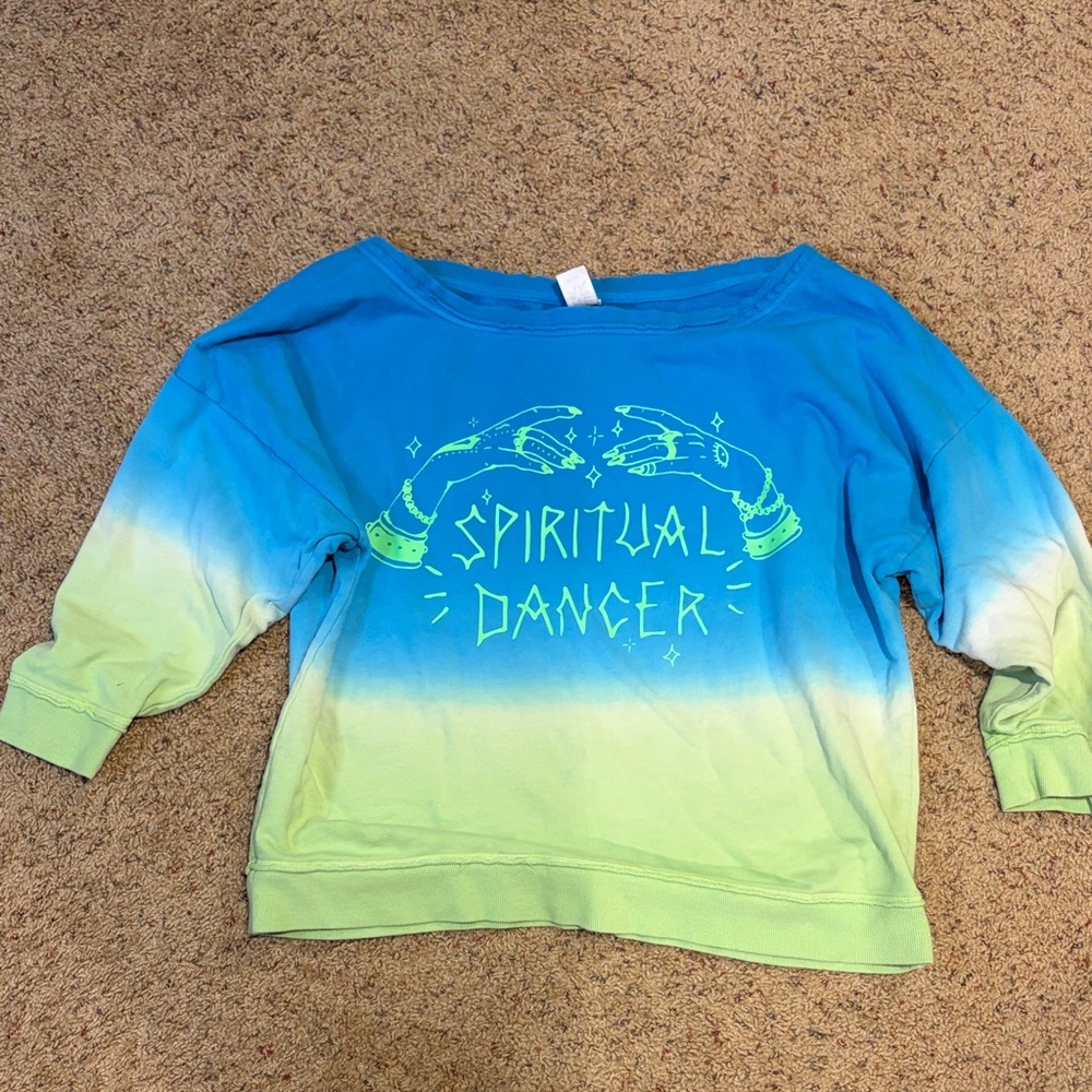 Blue and Green Spiritual Dancer Sweatshirt